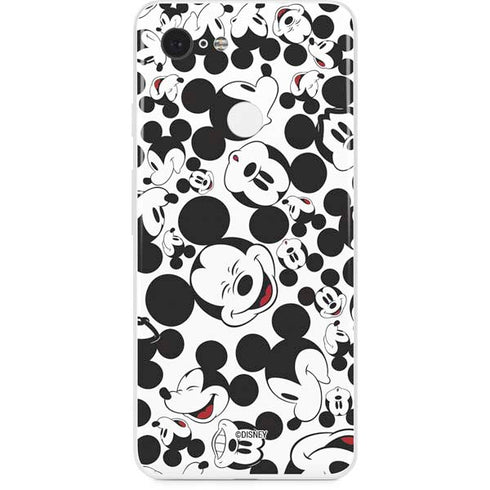 Disney Mickey Mouse Face Pattern Google Pixel 3 Skin